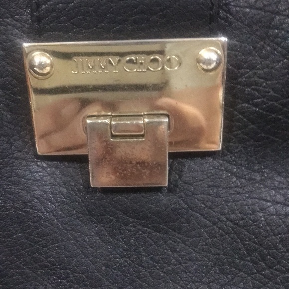 Jimmy Choo Grained Leather Shoulder Bag - Picture 5 of 13